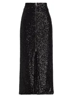 Rhea Sequined Maxi Skirt