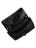 Edie Medium Woven Leather Shoulder Bag