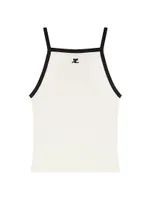 Square-Neck Cotton Tank Top