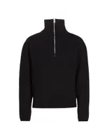 Trucker Wool Quarter-Zip Sweater