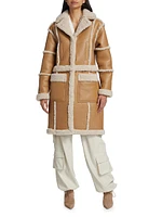 Mariane Faux-Shearling Trimmed Coat