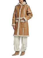 Mariane Faux-Shearling Trimmed Coat