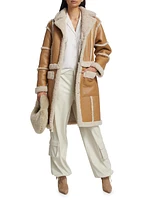 Mariane Faux-Shearling Trimmed Coat