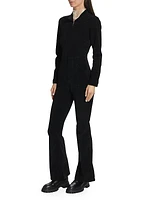 Jayde Long-Sleeve Corduroy Jumpsuit