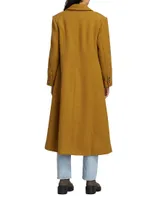 Victoria Flared Wool-Blend Coat