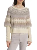 Home For The Holidays Balloon-Sleeve Sweater