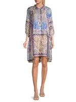 Valentin Printed Knee-Length Dress