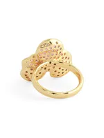 Orchid 18K Gold-Plated & Cubic Zirconia Ring