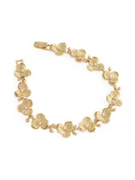 Orchid 18K Gold-Plated & Cubic Zirconia Link Bracelet