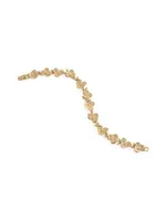 Orchid 18K Gold-Plated & Cubic Zirconia Link Bracelet