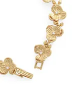 Orchid 18K Gold-Plated & Cubic Zirconia Link Bracelet