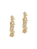 Ocean Coral 18K Gold-Plated Hoop Earrings