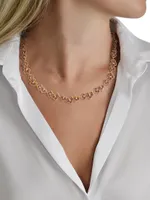 Orchid 18K Gold-Plated & Cubic Zirconia Necklace
