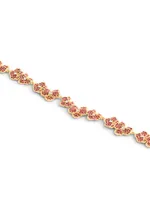 Orchid 18K Gold-Plated & Cubic Zirconia Necklace