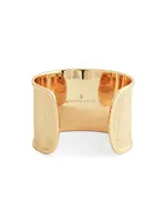 Enchanted Forest 18K-Gold-Plated Bark Cuff