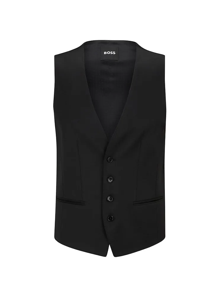 Single-Breasted Waistcoat Virgin-Wool Serge