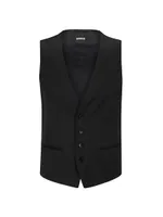 Single-Breasted Waistcoat Virgin-Wool Serge