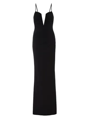 Erykah Shirred Body-Con Gown