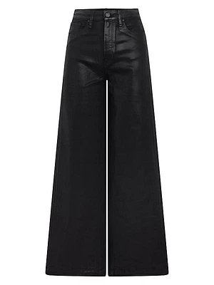 James Coated Wide-Leg Jeans