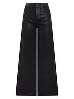 James Coated Wide-Leg Jeans