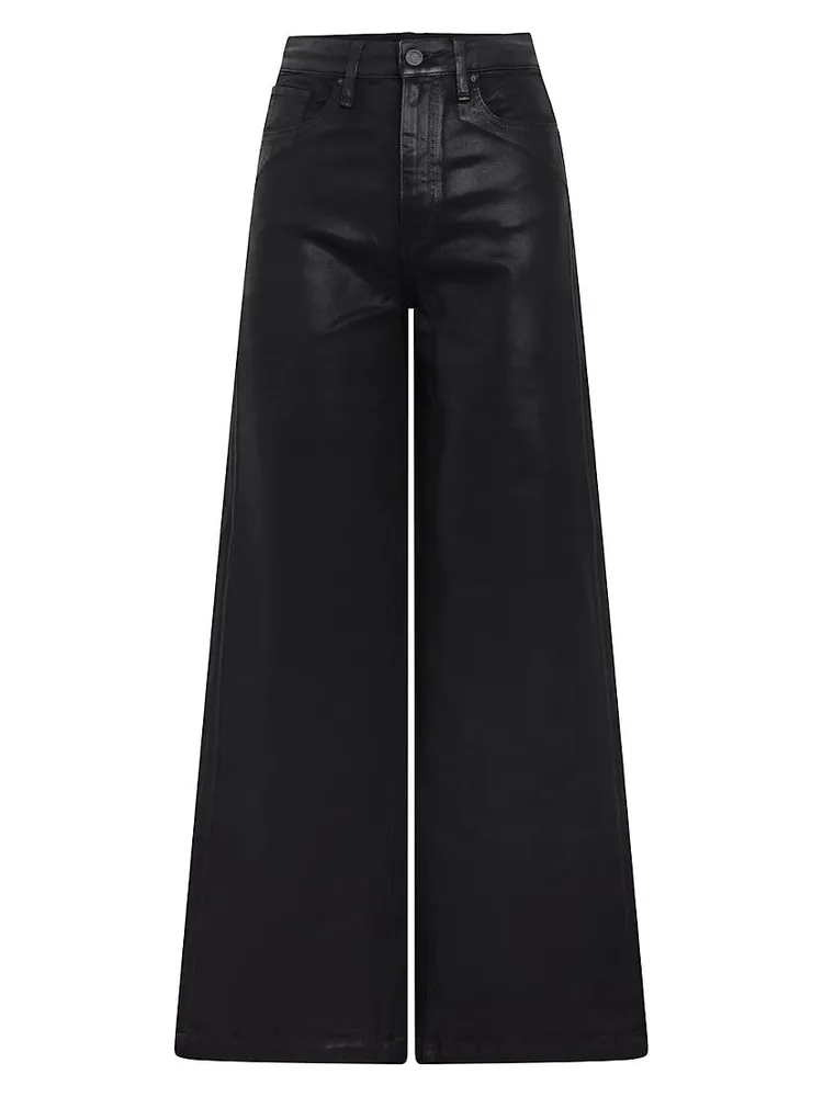 James Coated Wide-Leg Jeans