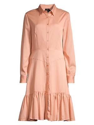 Ruffled Shirtdress