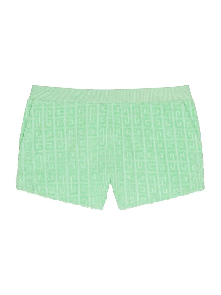 Plage Mini Shorts 4G Cotton Toweling Jacquard