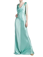 Bias-Cut Satin Gown