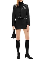 Reedition Vinyl A-Line Miniskirt