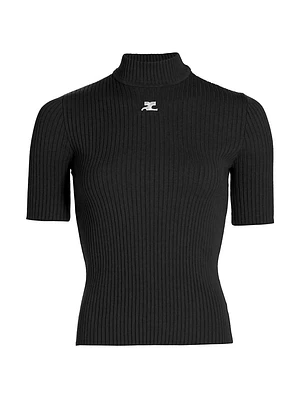 Reedition Rib-Knit Blouse