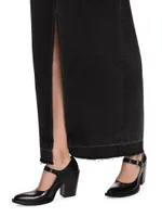 Lu Cotton High-Rise Maxi Skirt