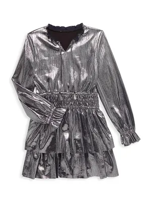 Girl's Metallic Dress