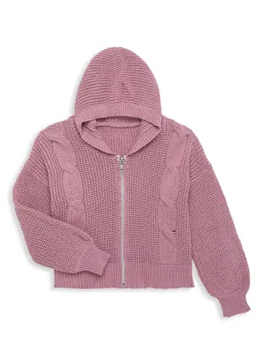 Girl's Hooded Cotton Jacket
