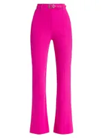 Leah Belted Crepe Pants