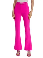 Leah Belted Crepe Pants