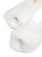 Crisscross Plush Slippers