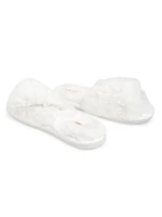 Crisscross Plush Slippers