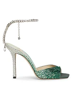 Saeda 100MM Crystal-Embellished Sandals