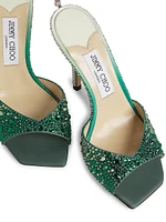 Saeda 100MM Crystal-Embellished Sandals