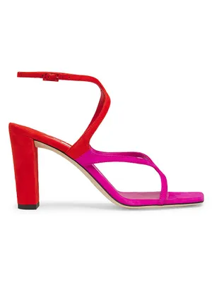 Azie Colorblocked Suede Sandals