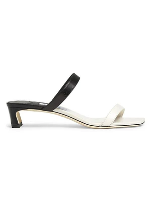 Kyda 35MM Leather Colorblocked Sandals