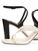 Azie 85MM Colorblocked Leather Sandals