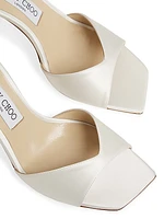Saeda 85MM Crystal-Embellished Satin Sandals