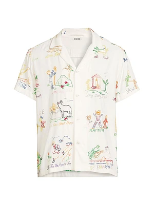 Crane Estate Nursery Rhyme Graphic Camp Shirt