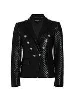 Angie Vegan Leather Blazer