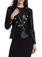 Angie Vegan Leather Blazer