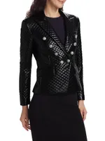 Angie Vegan Leather Blazer