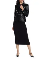 Angie Vegan Leather Blazer