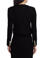 Koby Faux-Pearl Tweed Jacket