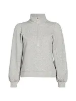 Eline Crystal-Embellished Cotton-Blend Sweatshirt